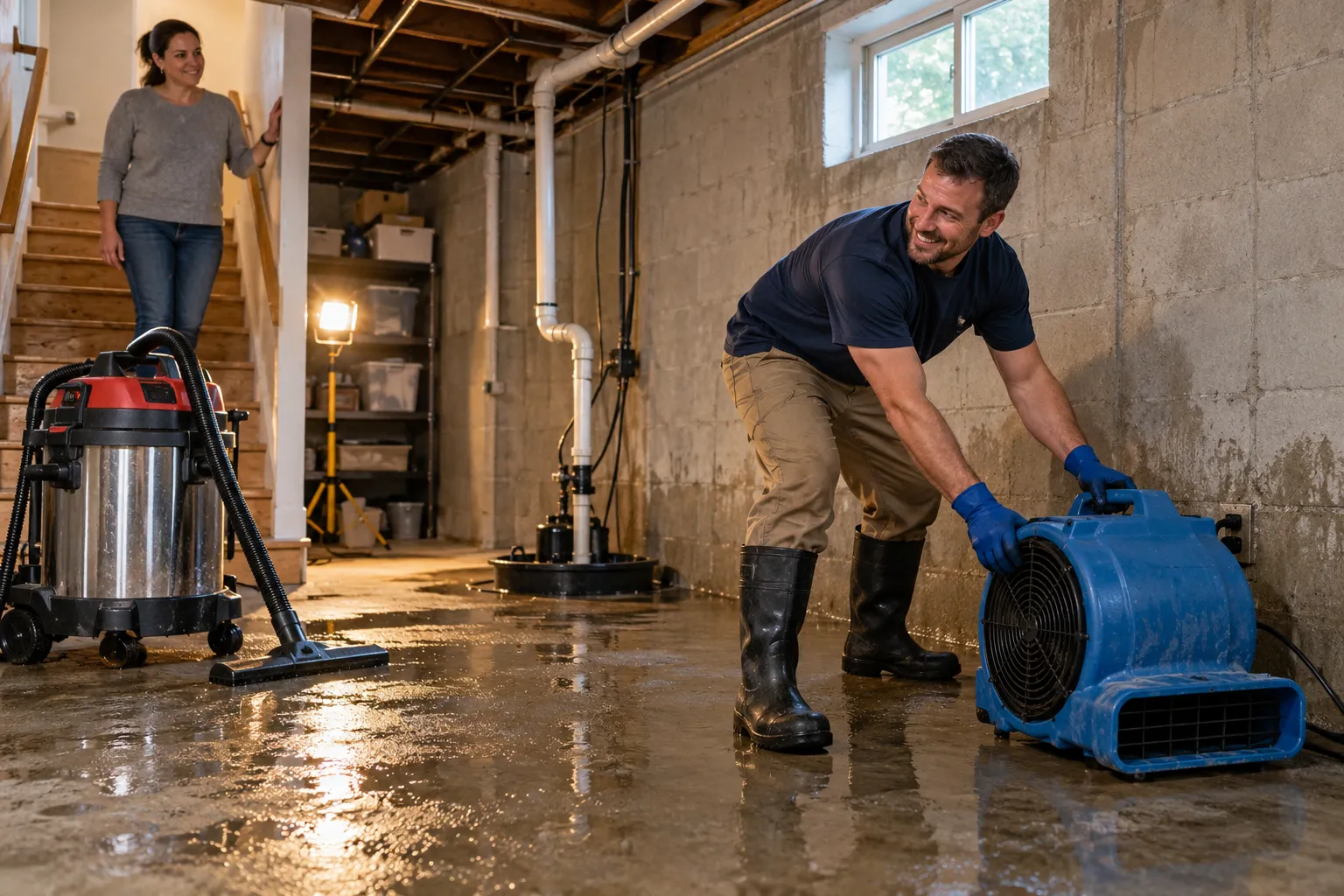 Flooded Basement Cleanup in Chicago, IL